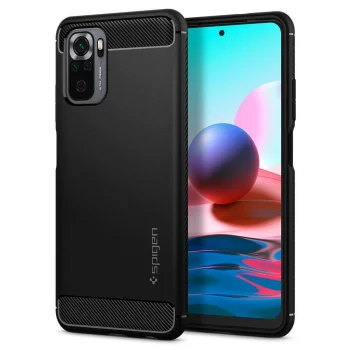 Xiaomi Redmi Note 10 4G / 10S Spigen Rugged Armor Case Cover, Black