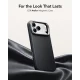 ESR Leather Kickstand MagSafe Case for iPhone 18 Pro / 17 Pro, Black