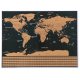 World Map Scratch Card Poster Best Gift for Traveler 23442 (with Accessories)