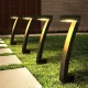 Solar Garden Lamps Set, Warm White Light, 4 Pcs