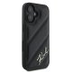 Apple iPhone 16 6.1\" Karl Lagerfeld Quilted Signature Case Cover, Black | Чехол Кейс Бампер...