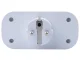 Smart Double WiFi Socket with Timer, 16A, White