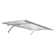 Door canopy STARKEDACH T-160, 160x100x30 cm, light grey