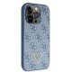 Guess iPhone 14 Pro Max Case Crossbody 4G Metal Logo, Blue