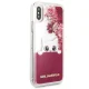 Karl Lagerfeld Liquid Glitter Case for iPhone X, Pink