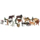 Kids Animal Figure Toy Set, 19 pcs.