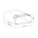 Maclean MC-466 Wall Mount Bike Rack, up to 25kg, White