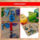 Kruzzel 00026509 Wooden Educational Sorter 3-in-1 Montessori