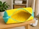 Shoe Washing Bag with Microfiber, Yellow-Mint