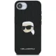 Karl Lagerfeld Monogram Karl Head Pin Case for iPhone 16e, Black