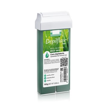 Roll-On Depilatory Wax Depilflax 100, Aloe Vera 110 g
