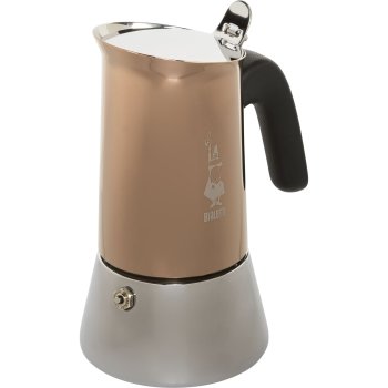 Bialetti New Venus Espresso Maker, 6 Cups, Induction, Copper