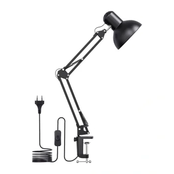 LEPRO 3100027-EU Desk Lamp with Clamp E27, Black