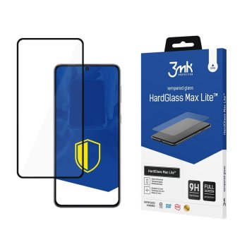 Samsung Galaxy S21+ Plus 5G Black 3MK Hard Glass Max Lite Tempered Fullscreen Protector