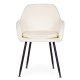 Modern Upholstered Velvet Dining Chair ModernHome, Cream
