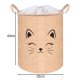 Kruzzel 24727 Toy and Laundry Basket, 42L, Beige