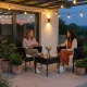 MultiGarden Outdoor Furniture Set, 2 Chairs and Table, Black