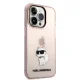 Karl Lagerfeld Ikonik Choupette Case for iPhone 14 Pro Max - Pink