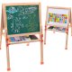 Children\'s Double-Sided Adjustable Height Magnetic Drawing Board Blackboard with Accessories (Crayons, Letters,...