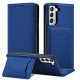 Magnet Card Case Flip Wallet Case for Samsung Galaxy S22+ (S22 Plus) with Stand, Blue