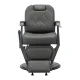 Barber Chair Gabbiano Bruno Grey with Grey Base