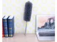 Telescopic microfiber dust brush, adjustable 35–83 cm, grey