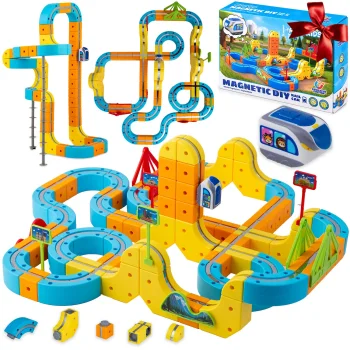 Ricokids RK-784 magnetic train construction set, 157 pieces