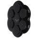 Interactive Wall-Mounted Boxing Target with Bluetooth, LED & Gloves KX3007, Black