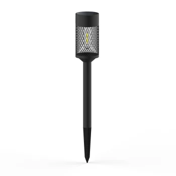 Forever Light SUNARI FLS-15 LED Solar Garden Lamp, Black