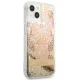 Guess Paisley Liquid Glitter Case for iPhone 13 mini Gold