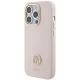 Guess Silicone Logo Strass 4G case for iPhone 15 Pro - light pink