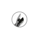 Podoland 02 Nail Nippers with Straight Blade and Blunt Tip, 11 mm