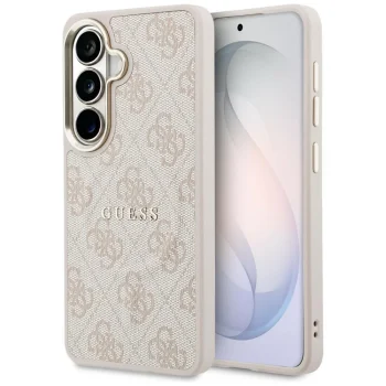 Dėklas Guess 4G Embossed Ring MagSafe telefonui Samsung Galaxy S26+, rožinis