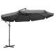 Large Cantilever Garden Parasol 3.5m with Tilt, Grey MultiGarden