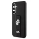 Karl Lagerfeld Samsung Galaxy S23 FE Case Gripstand Saffiano Karl&Choupette, Black