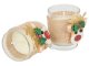 Scented Christmas Candles with Reindeer Design in Glass Jars, Set of 2