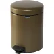 Brabantia NewIcon Pedal Bin 5 L, Warm Brass