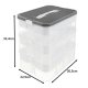 Kruzzel 25757 3-Tier Building Block & Toy Organizer Box 22L