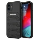 Mercedes-AMG iPhone 12 mini Case Debossed Lines, Black