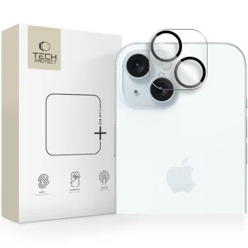 Tech-Protect Cam Fit+ Camera Glass for iPhone 14 / 14 Plus / 15 / 15 Plus - Clear