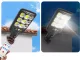 Outdoor Solar COB LED Street Lamp with Motion Sensor and Remote, Black