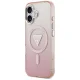Guess IML Gradient Triangle Logo MagSafe Case for iPhone 17, Pink