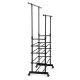 Massido 686300 Adjustable Clothes Rack with Wheels, Black