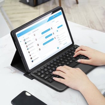 Samsung Galaxy Tab S6 Lite (SM-P610 / P615) Dux Ducis Touchpad Keyboard Book Cover Case, Black
