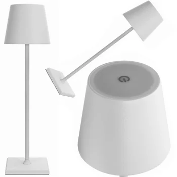 Wireless LED Table Lamp, 3 Light Modes, USB-C, White