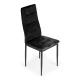 Velvet Dining Chairs Set of 4 ModernHome for Kitchen and Living Room, Black