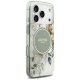 Guess IML Flower & Tonal Circle MagSafe Phone Case Cover iPhone 17 Pro - green