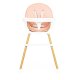 Ecotoys HA-004 PINK 2-in-1 Baby High Chair, Pink