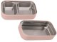 Bento Lunch Box with Compartments XXL, 2 Tier Stackable Meal Prep Container with Utensils, pink