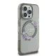 Guess IML Flowers Wreath MagSafe Case for iPhone 16 Pro Max 6.9\", Black (GUHMP16XHFWFCK)